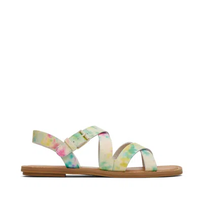 Toms Shoes Sicily Tie Dye Leather Sandal In Multi