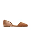Toms Shoes Tan Leather Jutti D'orsay Flat In Brown