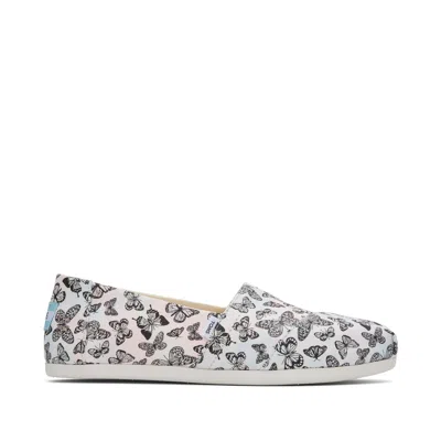 Toms Shoes Classic Alpargata Butterflies In Multi