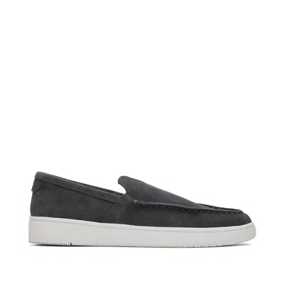 Toms Shoes Trvl Lite Grey Suede Loafer In Multi
