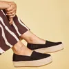 Toms Shoes Valencia Black Moroccan Crochet Platform Espadrille
