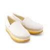 Toms Shoes Womens Alp Platform Rope High White Espadrille In White