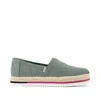 Toms Shoes Womens Alp Platform Rope Olive Espadrille In Multi
