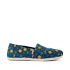 Toms Shoes Womens Alpargata Blue Shimmer Clovers Espadrille In Multi