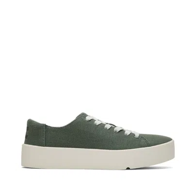 Toms Shoes Womens Verona Green Sneaker In Multi