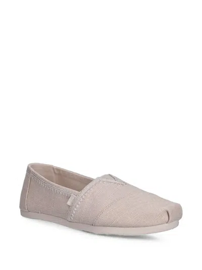 Toms Slip-on Canvas Espadrilles In White