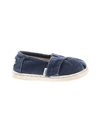 Pre-owned Toms Kids' Sneakers In Blue