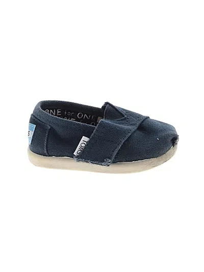 Pre-owned Toms Kids' Sneakers In Blue