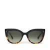 Toms Sophia Black Tortoise Fade Handcrafted Sunglasses In Multi