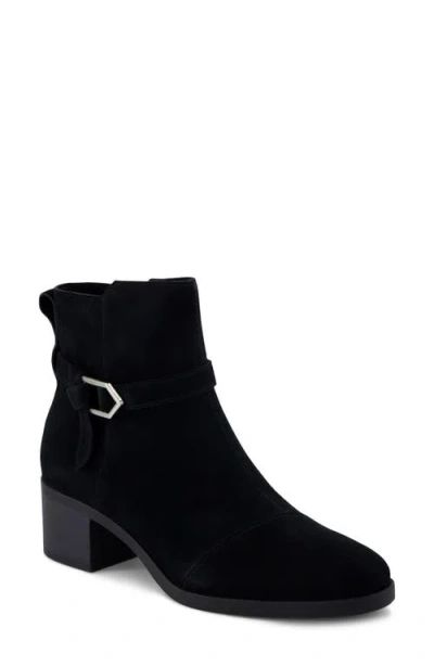 Toms Suede Ankle Bootie In Black