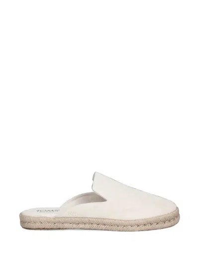 Toms Suede Espadrilles In White