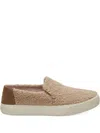 Toms Sunset Shearling Slip-on Sneakers In Brown