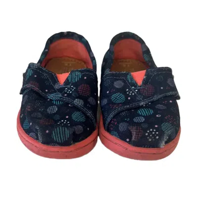 Toms Kids' Tom's Boys Blue Coral Shoes In Multi