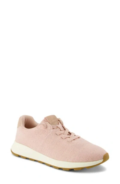 Toms Trvl Lite Cabrillo Sneaker In Pale Rose Two Tone Slub,metallic Suede