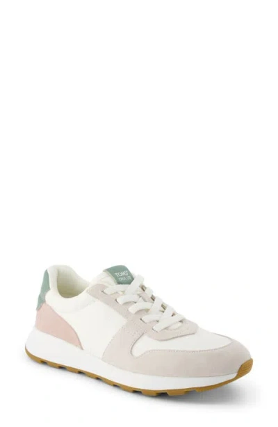Toms Trvl Lite Retro Sneaker In Egret Multi Suede,vintage Twill