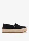 Toms Valencia 10021914 Espadrilles Women's Black Slip On Shoes Gal1959 In Black