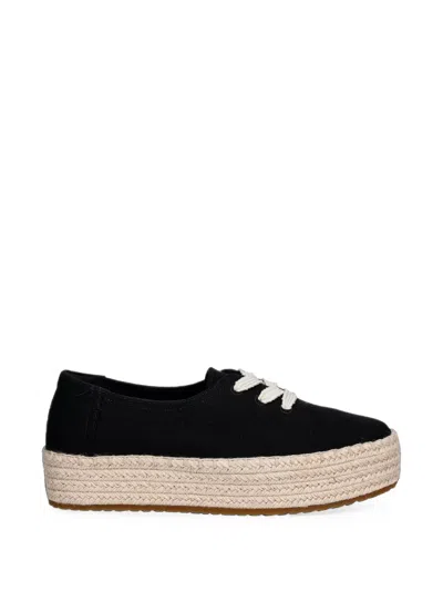 Toms Valencia Braided Platform Espardilles In White