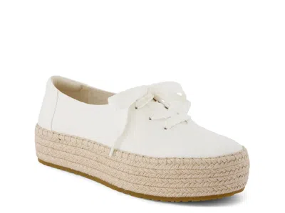 Toms Valencia Espadrille Platform Sneaker In White