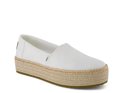 Toms Valencia Espadrille Slipon In White