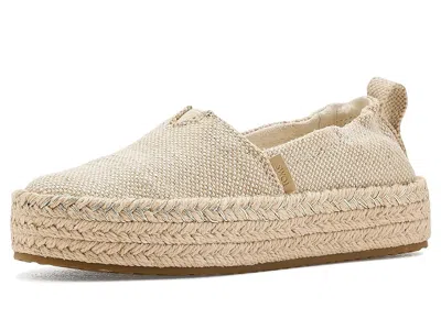 Toms Valencia (little Kid/big Kid) Girl's Shoes Champagne : 1 Little Kid M, Polyester In Neutral