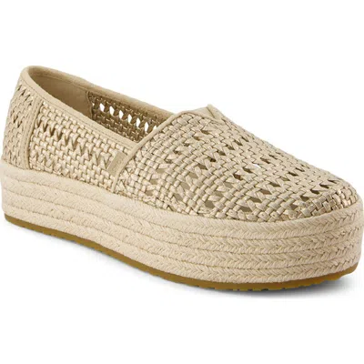 Toms Valencia Platform Espadrille In Brown