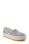 Toms Valencia Platform Espadrille In Light/pastel Blue