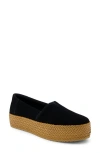 Toms Valencia Platform Slip-on In Black