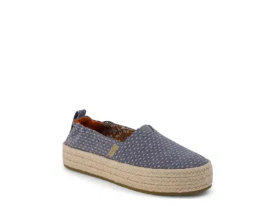 Toms Valencia Platform Slipon Kids' In Blue