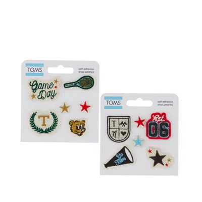 Toms Varsity Club Shoe Patches In Multi