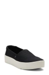 Toms Alpargata Boardwalk Womens Round Toe Slip On Loafers In Black
