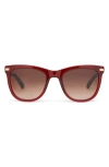 Toms Victoria 53mm Square Sunglasses In Rosewood Crystal/shiny Gold