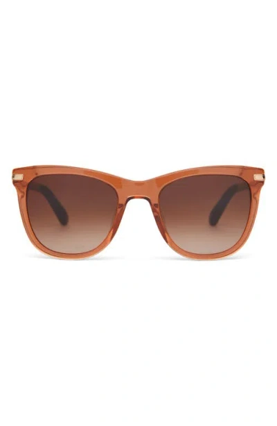 Toms Victoria 53mm Square Sunglasses In Terracotta Crystal/gold