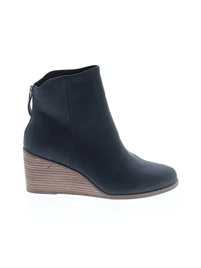 Pre-owned Toms Wedges In Black