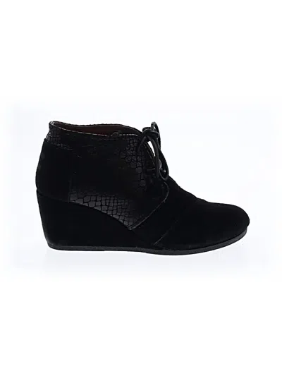 Pre-owned Toms Wedges In Black