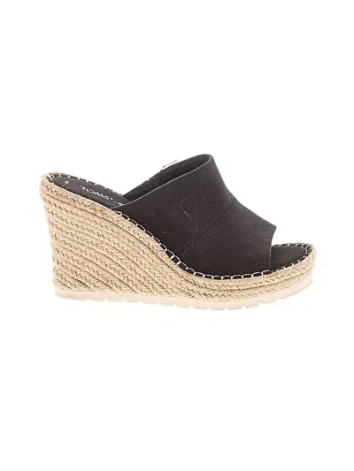 Pre-owned Toms Wedges In Black