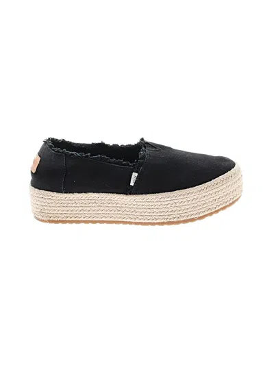 Pre-owned Toms Wedges In Black
