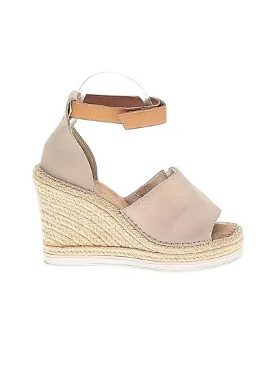 Pre-owned Toms Wedges In Brown