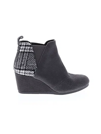 Pre-owned Toms Wedges In Gray