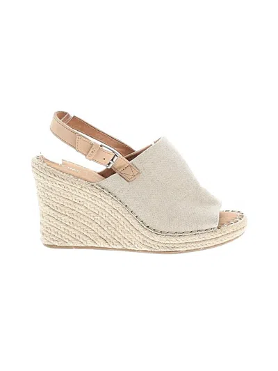 Pre-owned Toms Wedges In Ivory