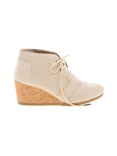 Pre-owned Toms Wedges In Ivory