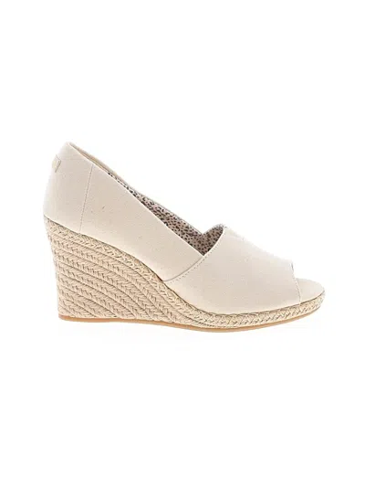 Pre-owned Toms Wedges In Ivory