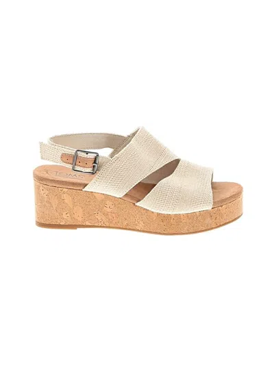 Pre-owned Toms Wedges In Ivory