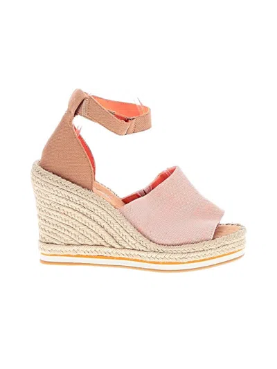 Pre-owned Toms Wedges In Orange