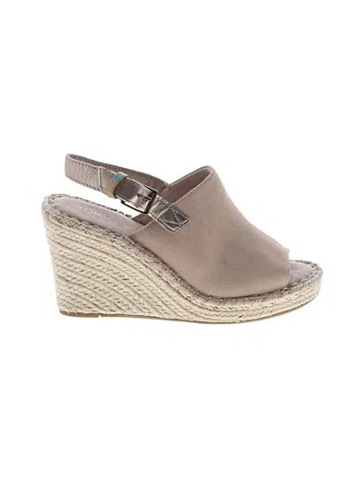 Pre-owned Toms Wedges In Pink