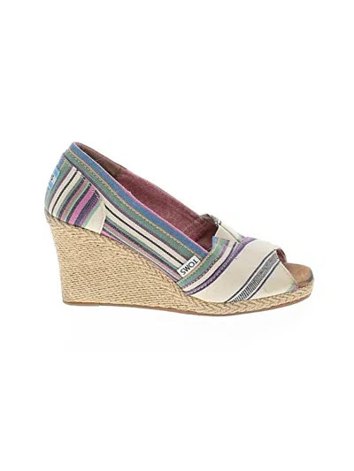 Pre-owned Toms Wedges In Purple