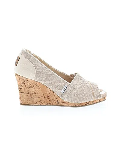Pre-owned Toms Wedges In White