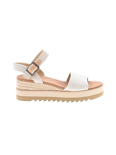 Pre-owned Toms Wedges In White