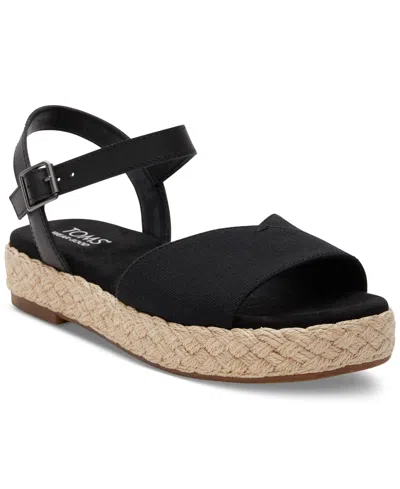 TOMS WOMEN'S ABBY BRAIDED ESPADRILLE FLATFORM SANDALS