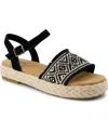 Toms Women's Abby Open Toe Flat Sandals In Multi