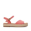 Toms Women's Abby Pink Flatform Espadrille Sandal In Pink